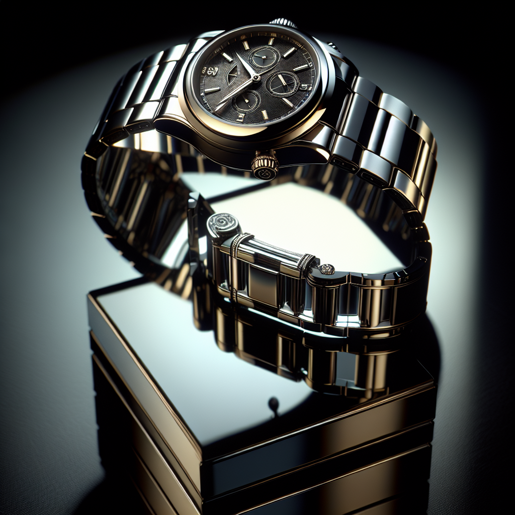Product photography for a luxury watch